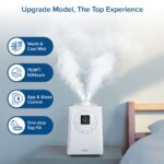 Humidificador y Purificador de Aire LEVOIT LV600S, Niebla Cálida y Fría, Filtro 3 en 1, Tanque 6 L, para Habitaciones Gr