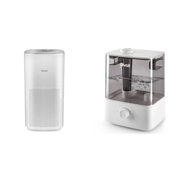 Purificador de aire LEVOIT Core 600S para habitaciones grandes hasta 295 m2 con tecnología VortexAir 3.0 y filtro H13 HE