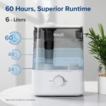 Purificador de aire LEVOIT Core 600S para habitaciones grandes hasta 295 m2 con tecnología VortexAir 3.0 y filtro H13 HE