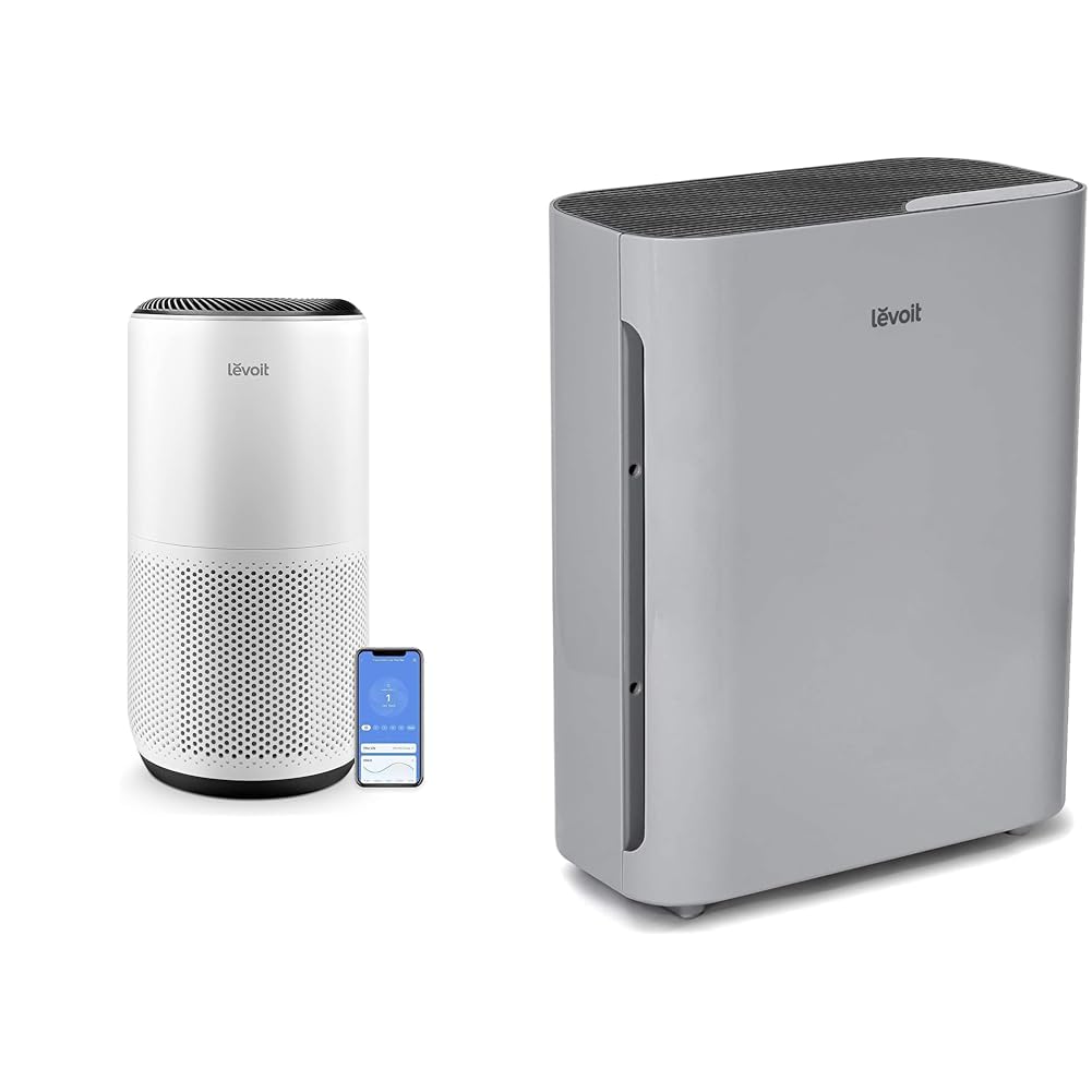 Version 1.0.0 Purificador de Aire LEVOIT para Habitaciones Grandes hasta 1980 pies cuadrados Monitor Calidad del Aire