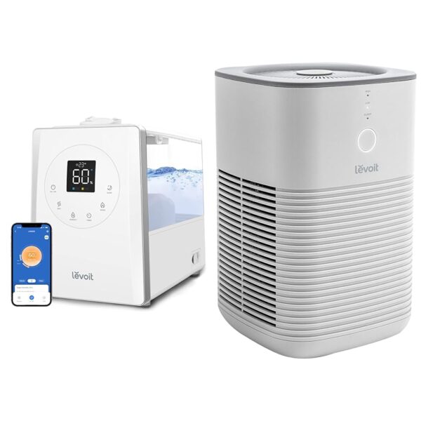 Humidificador y Purificador de Aire Levoit LV600S Niebla Fria y Calida 753 pies cuadrados Filtro HEPA Control App