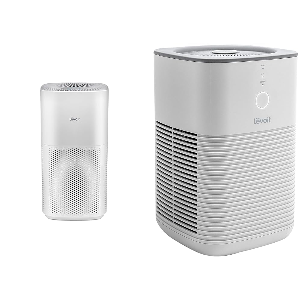 Version 1.0.0 Paquete Purificadores de Aire LEVOIT Core 600S 3175 Pies Cuadrados CADR 410 CFM y LV-H128 Escritorio HEPA