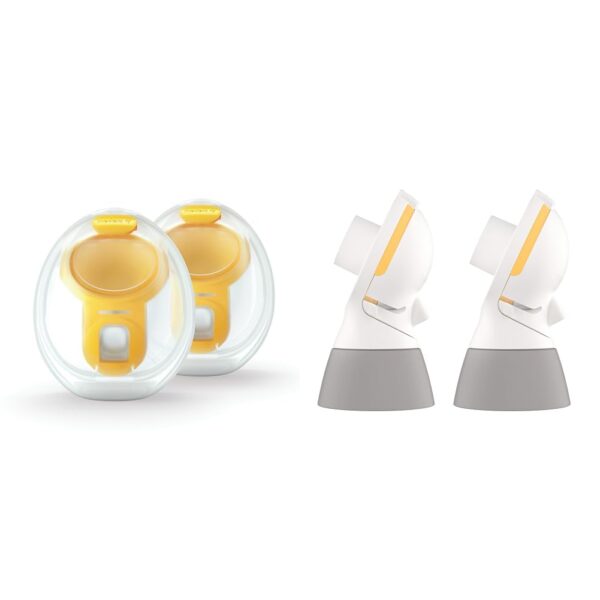 Medela Vasos de colección manos libres, compatibles con Freestyle Flex, bomba con estilo con conectores de repuesto MaxF