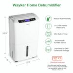 Waykar Deshumidificador Energy Star de 80 pintas para espacios de hasta 5,000 pies cuadrados en casa, en sótanos y deshu