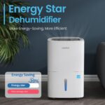 Waykar Deshumidificador Energy Star de 80 pintas para espacios de hasta 5,000 pies cuadrados en casa, en sótanos y deshu