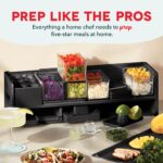 Prepdeck Estación de almacenamiento y preparación de recetas Gen 2, 8 herramientas esenciales + tabla de cortar de lujo,