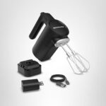 Batidora de mano inalámbrica KitchenAid Go KHMR762BM con batería incluida negro mate