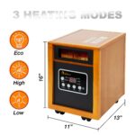 Paquete Calentadores Dr Infrared Heater Portátil 1500W Interior y DR-238 Infrarrojo Carbono Exterior