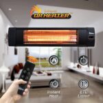 Paquete Calentadores Dr Infrared Heater Portátil 1500W Interior y DR-238 Infrarrojo Carbono Exterior