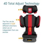 Peg Perego Viaggio Flex 120 - Asiento elevador de coche para niños de 40 a 120 libras - Fabricado en Italia - Regaliz (n