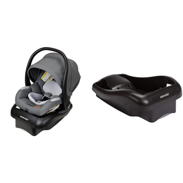Maxi-Cosi Maxi-Cosi Mico Luxe - Asiento infantil de automóvil, orientado hacia atrás para bebés de 4 a 30 libras y hasta