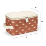 Itzy Ritzy Boss Plus + Juego de 3 cubos de embalaje, coñac