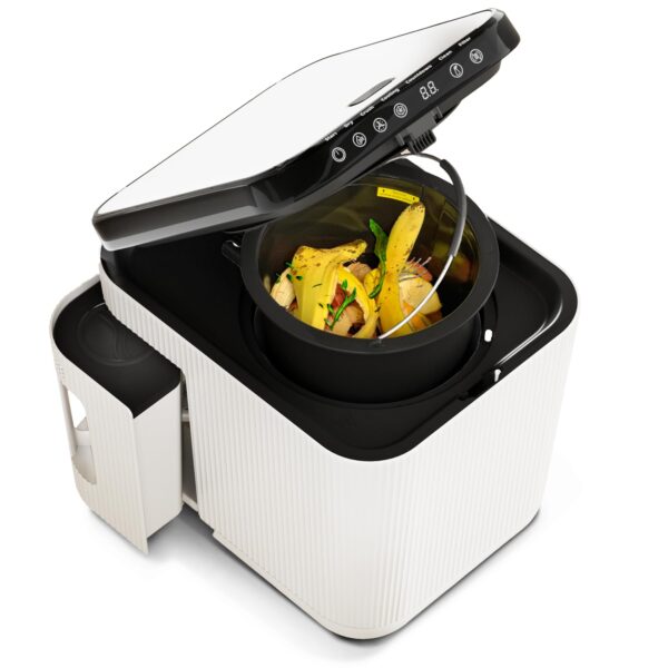 Compostador eléctrico de cocina Home Zone Living VA42272A 3 litros ciclo limpieza automática residuos alimentos