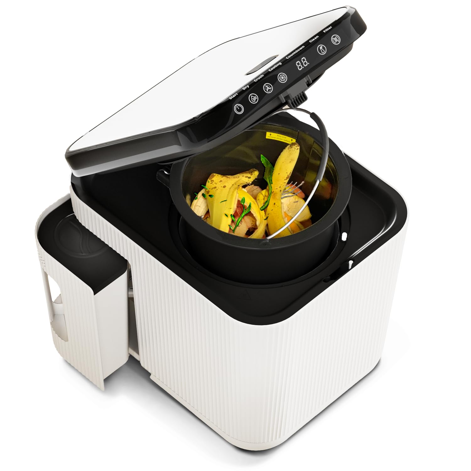 Version 1.0.0 Compostador eléctrico de cocina Home Zone Living VA42272A 3 litros ciclo limpieza automática residuos alimentos