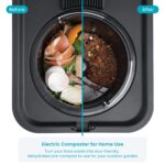 Compostador eléctrico de cocina Home Zone Living VA42272A 3 litros ciclo limpieza automática residuos alimentos