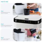 Compostador eléctrico de cocina Home Zone Living VA42272A 3 litros ciclo limpieza automática residuos alimentos