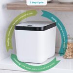 Compostador eléctrico de cocina Home Zone Living VA42272A 3 litros ciclo limpieza automática residuos alimentos