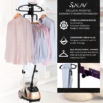 Vaporizador de Pie SALAV Professional Garment Steamer 1500W tanque 1.8L pedal pie cable retráctil dorado
