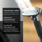 Vaporizador de Pie SALAV Professional Garment Steamer 1500W tanque 1.8L pedal pie cable retráctil dorado