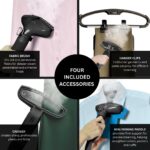 Vaporizador de Pie SALAV Professional Garment Steamer 1500W tanque 1.8L pedal pie cable retráctil dorado
