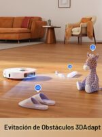 Robot aspirador y fregona DREAME L10sProUltraHeat, succión 7,000 Pa, fregona extensible y agua caliente automática