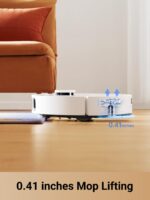 Robot aspirador y fregona DREAME L10sProUltraHeat, succión 7,000 Pa, fregona extensible y agua caliente automática