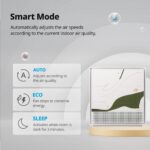 Purificador de aire Coway Airmega 250 ART para habitaciones hasta 1762 pies cuadrados prefiltro lavable filtro HEPA modo