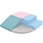 Nuoya Juego de actividades de espuma suave para escalar y gatear, bloques de escalada para interiores, equipo de gimnasi
