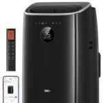 Aire acondicionado portátil 3 en 1 sin drenaje con deshumidificador y ventilador DREO DR-HAC006S Black 6000 BTU DOE negr
