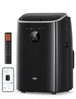 Aire acondicionado portátil 3 en 1 sin drenaje con deshumidificador y ventilador DREO DR-HAC006S Black 6000 BTU DOE negr