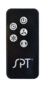 Enfriador evaporativo comercial SPT SF-48LBB 101 pintas 1062 CFM con control remoto ruedas y almohadilla panal 3 lados