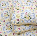 Juego de Edredon 7 Piezas Queen Stratford Park Nanshing International Quilt7pc microfibra estampado floral ligero con sa