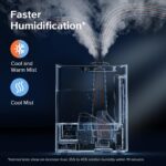 Humidificador LEVOIT 6L niebla cálida y fría inteligente para dormitorio y hogar 60 horas de funcionamiento habitación g