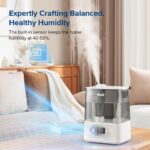 Humidificador LEVOIT 6L niebla cálida y fría inteligente para dormitorio y hogar 60 horas de funcionamiento habitación g