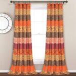 Juego de Edredón Reversible Lush Decor Royal Empire 3 Piezas Algodón a Rayas Queen con Paneles de Cortina Filtro de Luz