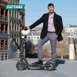 Gotrax Patinete eléctrico - Neumáticos de 10 pulgadas, alcance máximo de 20/28/38 millas, potencia de 20 Mph por motor d