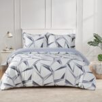 Juego de ropa de cama Majestic Giftware Madison Linen BL500-T-2 individual satén algodón 300 hilos ceniza 8 piezas sában