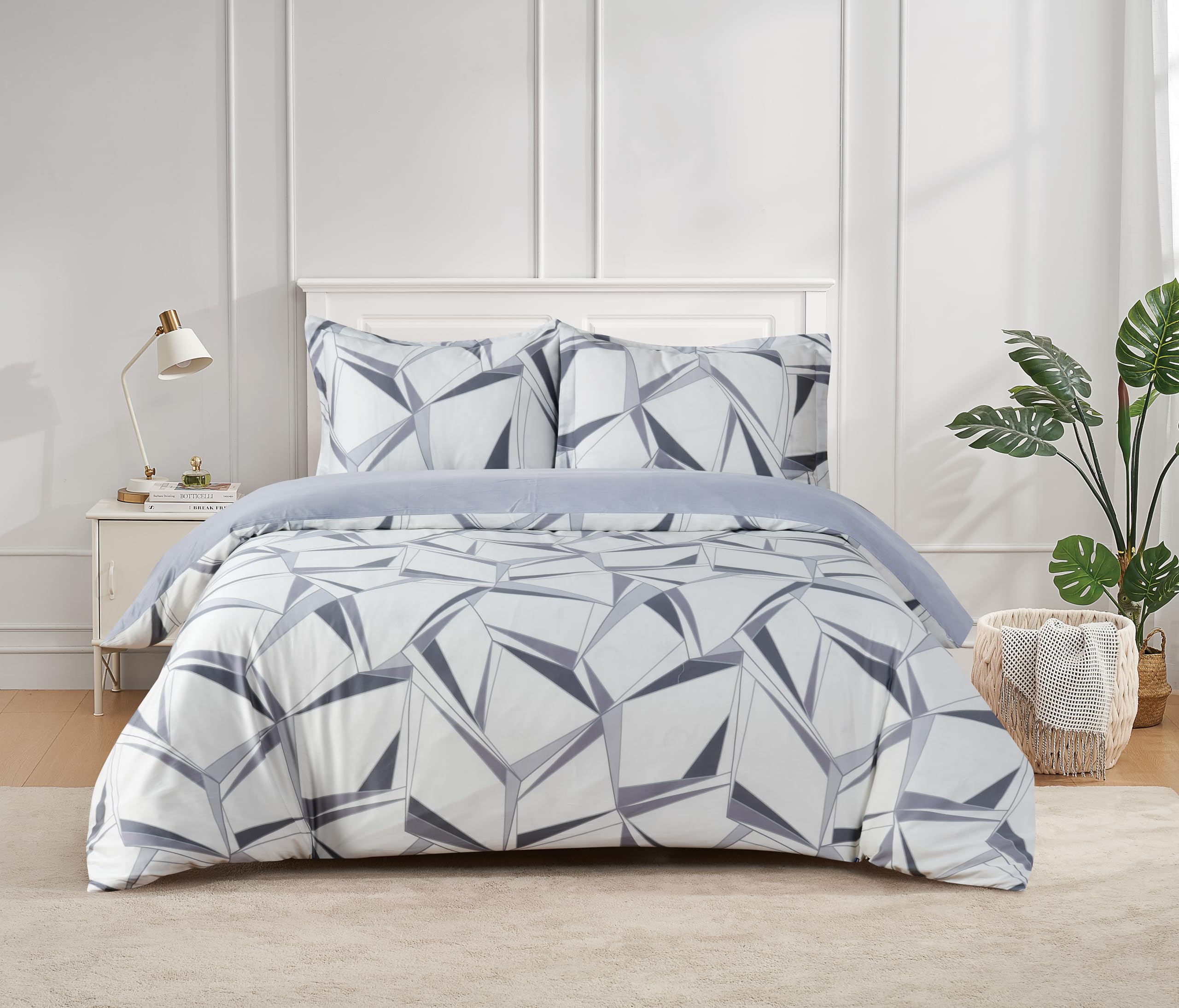 Version 1.0.0 Juego de ropa de cama Majestic Giftware Madison Linen BL500-T-2 individual satén algodón 300 hilos ceniza 8 piezas sában
