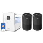 Paquete Humidificador y Purificador de Aire LEVOIT LV600S 6 Litros Niebla Calida y Fria 753 Pies Cuadrados WiFi