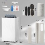 Aire Acondicionado Portátil TURBRO Finnmark FMP10AC-HW 14000 BTU calefacción deshumidificador ventilador 3 velocidades W