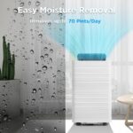 Aire Acondicionado Portátil TURBRO Finnmark FMP10AC-HW 14000 BTU calefacción deshumidificador ventilador 3 velocidades W