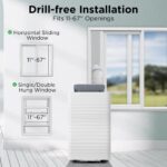 Aire Acondicionado Portátil TURBRO Finnmark FMP10AC-HW 14000 BTU calefacción deshumidificador ventilador 3 velocidades W