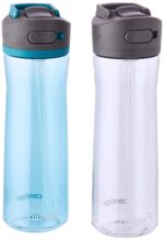 Set de Botellas de Agua Contigo Cortland y Ashland 2.0 Plástico Libre de BPA con Popote Antiderrames