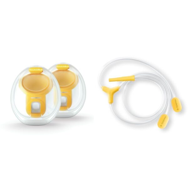 Medela Vasos de colección manos libres, compatibles con tubos flexibles y de repuesto Freestyle, compatibles con el nuev
