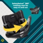 Safety 1st Turn and Go 360 ST Asiento de coche convertible todo en uno rotativo, Tecnología SafetySwivel, Instalación Se