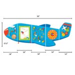 SPARK & WOW Paneles de pared de actividades de cocodrilo – Edades 18 meses – Juguete sensorial Montessori – 8 paneles de