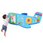SPARK & WOW Paneles de pared de actividades de cocodrilo – Edades 18 meses – Juguete sensorial Montessori – 8 paneles de