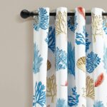 Juego de Edredon Reversible Coastal Reef Lush Decor 7 Piezas Queen con Cortinas 52 pulgadas