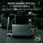 Teclado para juegos Razer Huntsman V3 Pro TKL RZ03-04981700-R3M1 interruptores ópticos analógicos teclas PBT Doubleshot