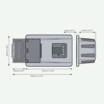 SCANSTRUT Atmos - Estación de aire a bordo SC-AOB-A2, IPX6 impermeable 12V inflador integrado, bomba de dos etapas de 20